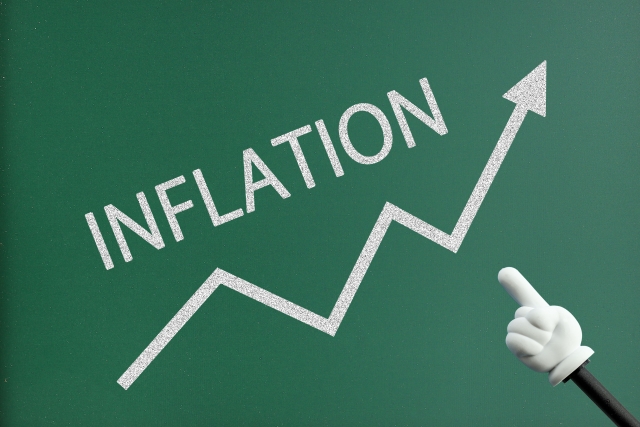 黒板 インフレーション 指し棒