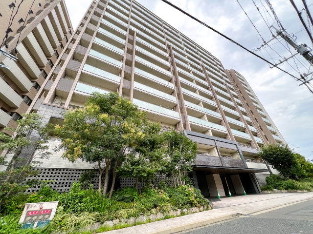 マンション 青空 樹木